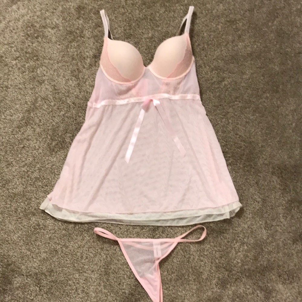 Pink lingerie